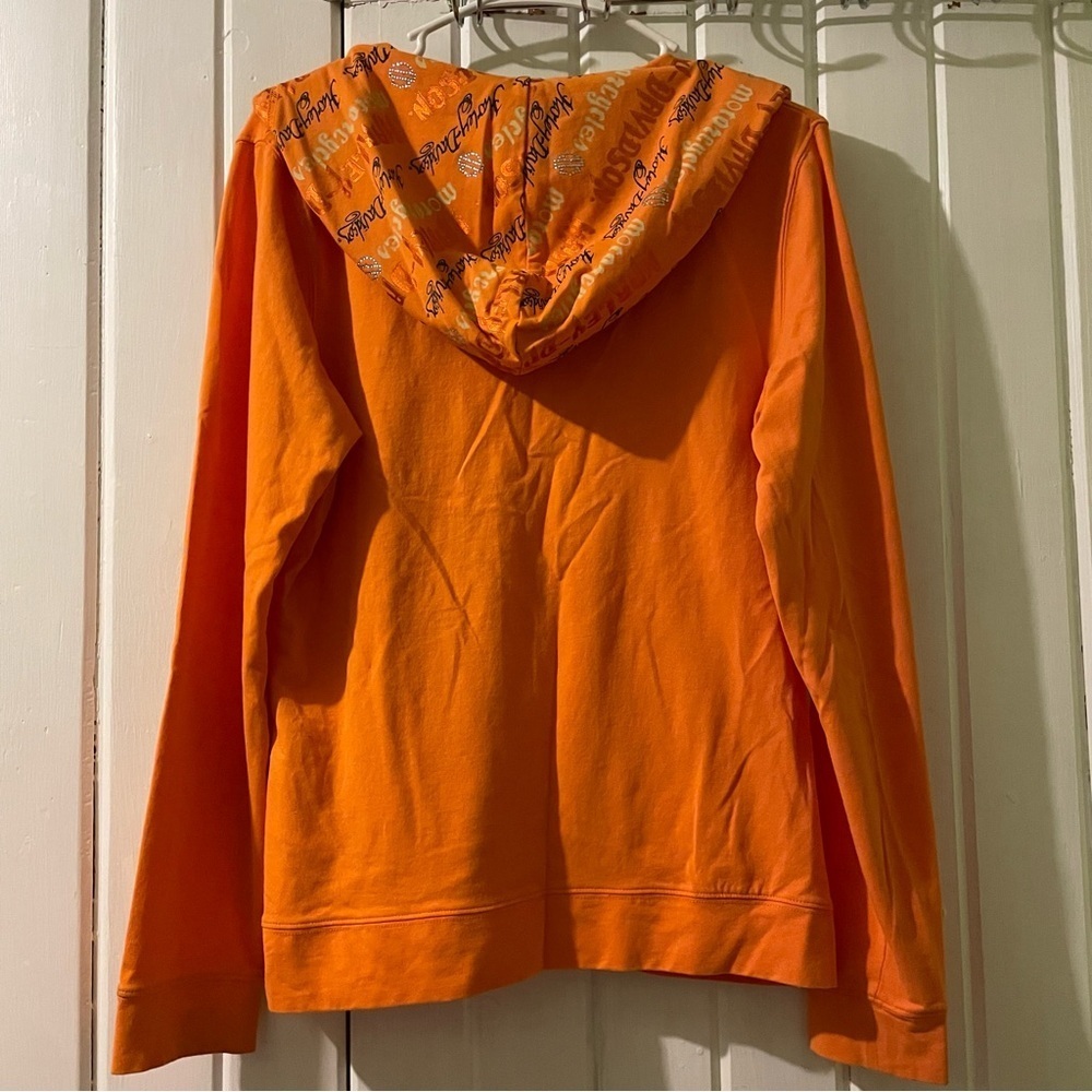 HARLEY-DAVIDSON Y2K bling hoodie-medium EUC